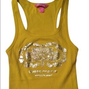 Victoria's Secret "PINK" ribbed graphic tank top